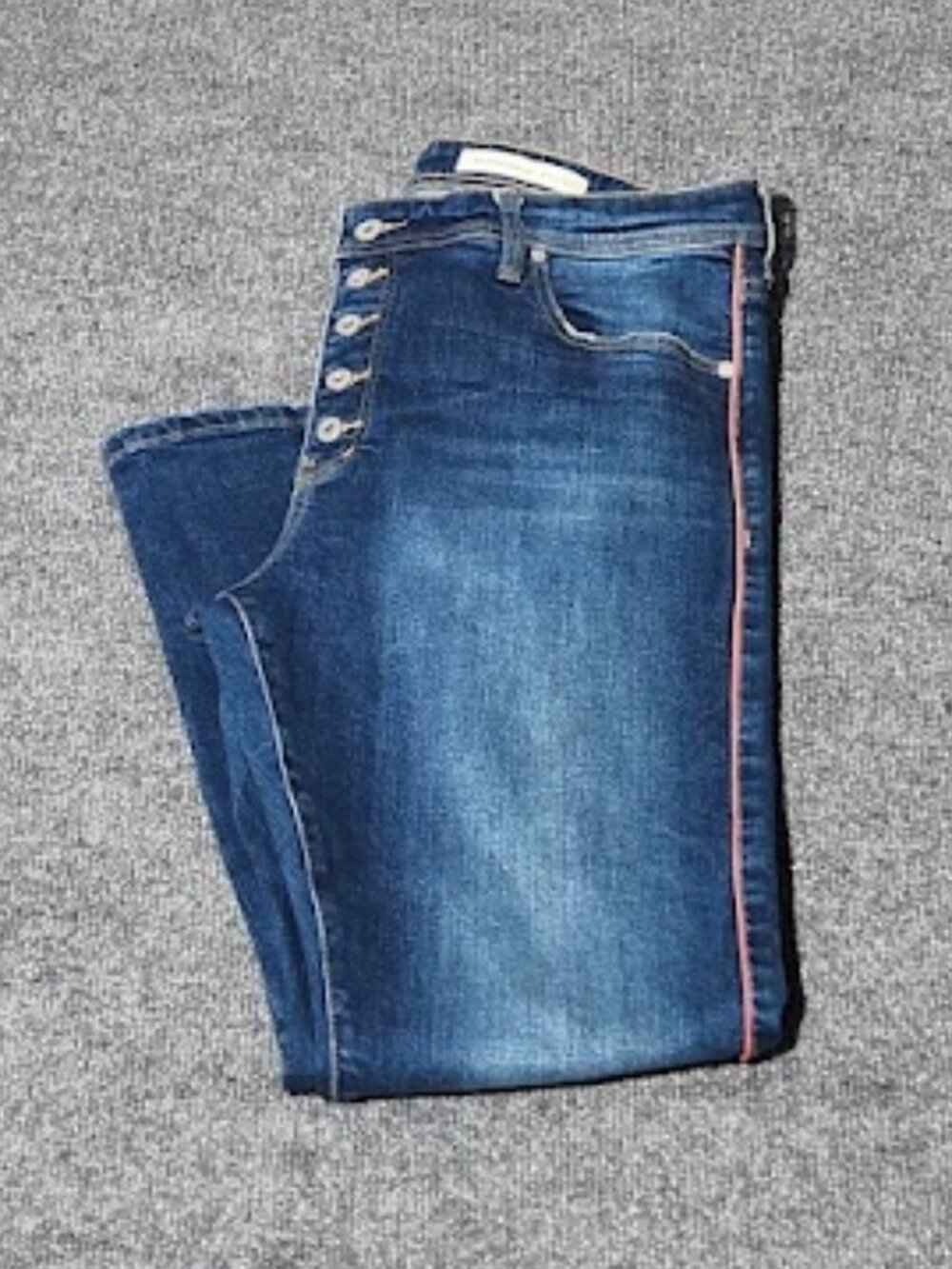 Pilcro and the Letterpress Women's Straight Blue Denim Jeans Size 32